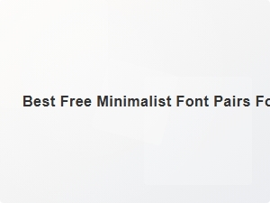 Elegant Minimalist Font Pairings for Summer T-Shirt Designs