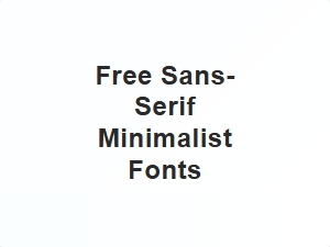 Clean Sans Minimalist Fonts for Tiny T-Shirt Logos