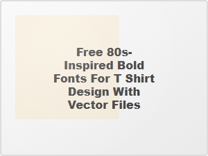 Bold 80s Retro Fonts for T-Shirt Design with Vector Files